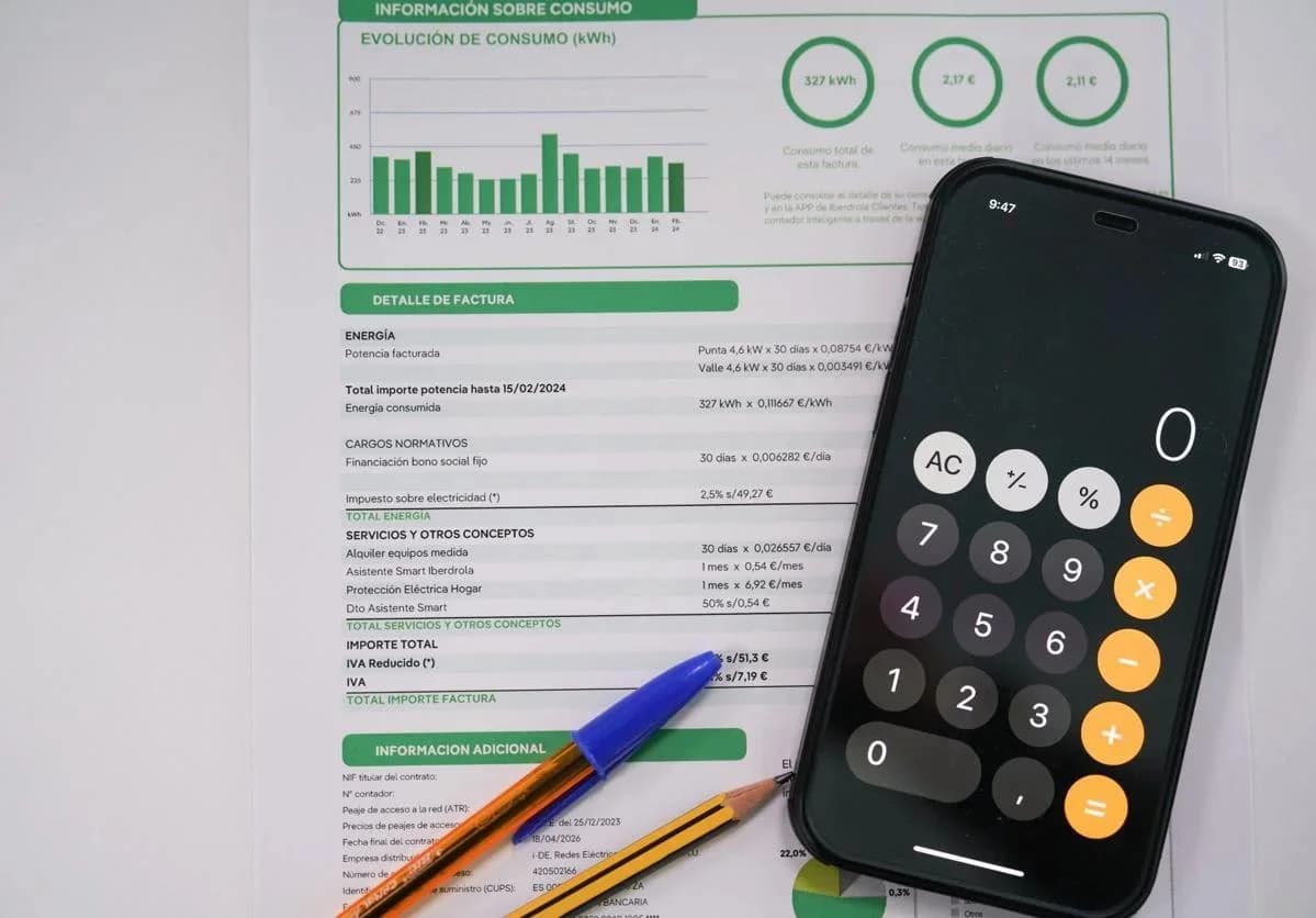 Analisis de factura de luz en Espana para ahorrar energia
